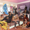 Characters featured in the "Date Everything" video game.